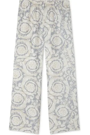 VERSACE Pants de seda Barocco