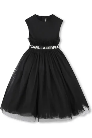 Karl Lagerfeld Vestido con logo en la pretina