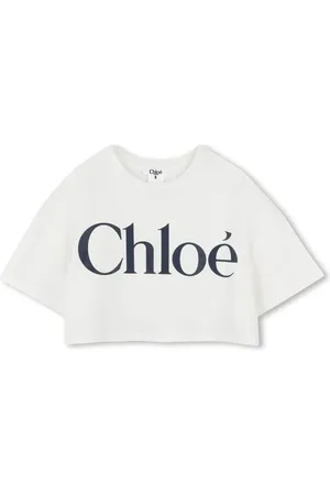 Chloé Playera corta con logo estampado
