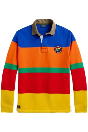 Ralph Lauren Playera tipo polo con rayas estampadas