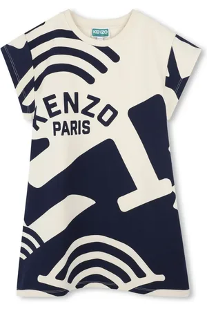 Kenzo Vestido estilo playera con logo estampado