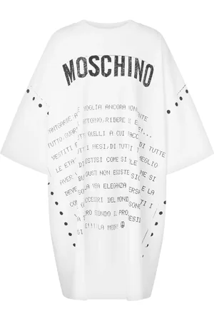 Moschino Vestido corto con logo estampado