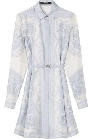 VERSACE Vestido midi con estampado Barocco