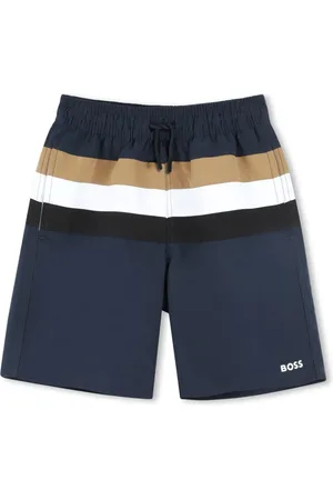 HUGO BOSS Shorts de playa con rayas estampadas