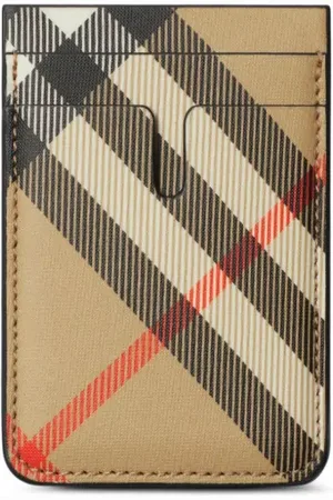 Burberry Tarjetero con motivo de cuadros