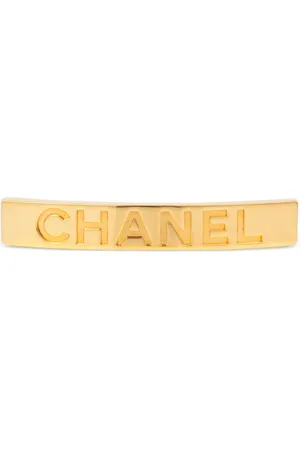 CHANEL Broche para el cabello con logo 1997