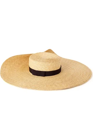 Nina Ricci Sombrero de rafia asimétrico
