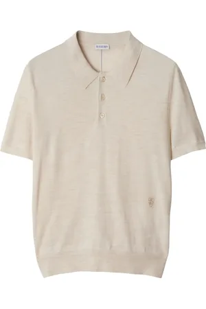 Burberry Playera tipo polo con manga larga