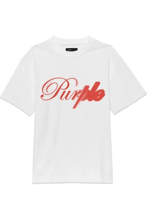 Purple Brand Playera Blurred Script
