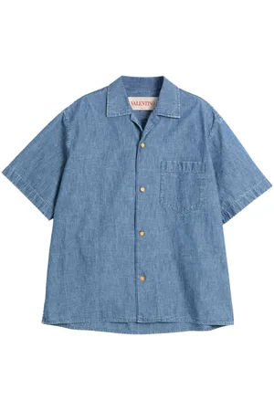 VALENTINO GARAVANI Camisa bowling de mezclilla