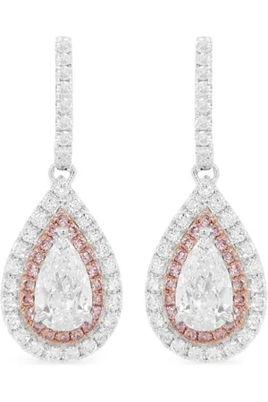 HYT Jewelry Aretes en oro blanco de 18kt con diamantes