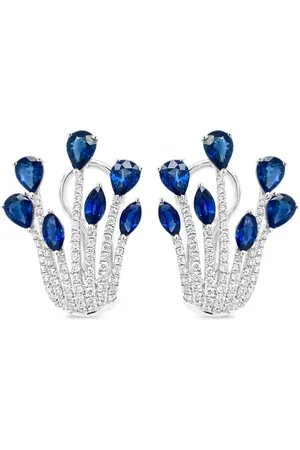 HYT Jewelry Aretes en oro blanco de 18kt con diamantes