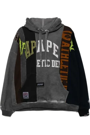 A Bathing Ape Hoodie con diseño patchwork y logo