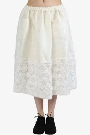 Comme des Garçons Floral midi skirt