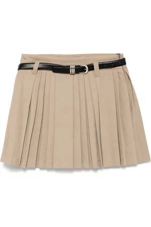 tout a coup Falda midi plisada con cinturón