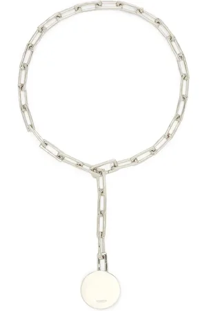 Jil Sander Collar de cadena con dijes del logo