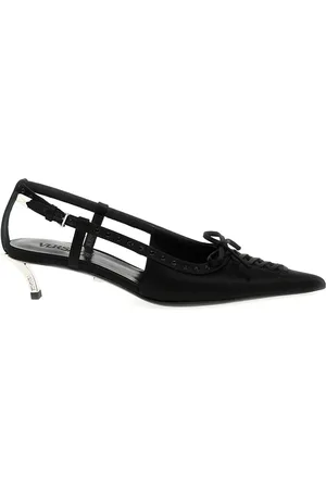 VERSACE Zapatillas con tira trasera y tacón de 40mm