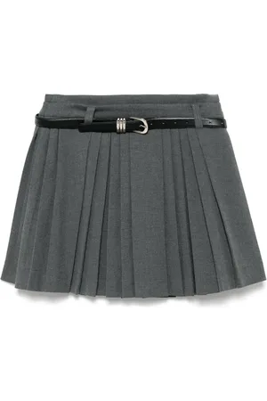 tout a coup Falda midi plisada con cinturón
