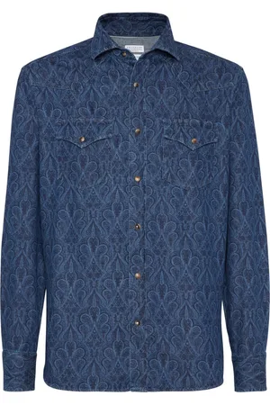 Brunello Cucinelli Camisa de mezclilla