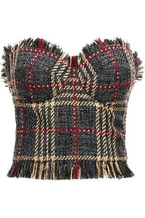 GIUSEPPE DI MORABITO Bustier con motivo de cuadros