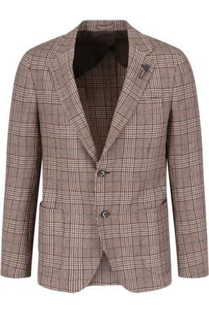 LARDINI Blazer con motivo pied de poule