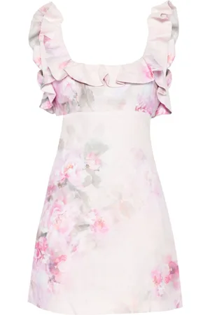 ZIMMERMANN Vestido corto con estampado floral