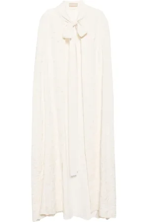 Elie saab Embroidered cady cape