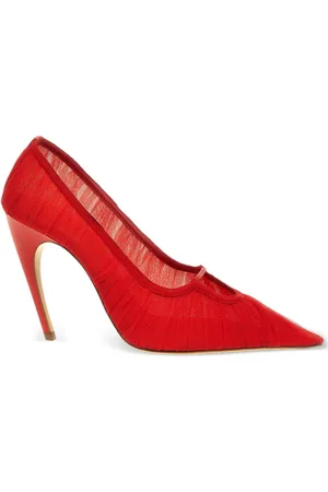 Nensi Dojaka Zapatillas de tul con tacón de 100mm