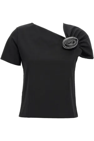 GIUSEPPE DI MORABITO Top con detalle de broche