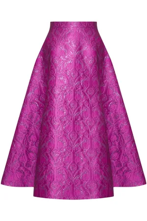 VALENTINO GARAVANI Falda midi con diseño acampanado