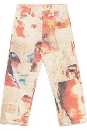 KIDSUPER STUDIOS Pantalones con cara estampada
