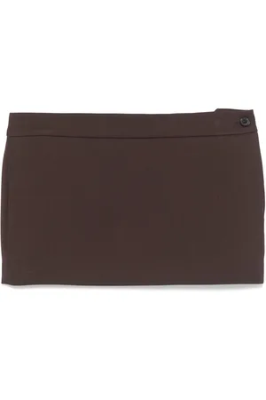 WARDROBE.NYC Falda corta con diseño micro