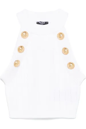 Balmain Top con detalle de botones Coin
