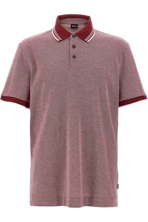 HUGO BOSS Playera tipo polo de piqué con detalle del logo