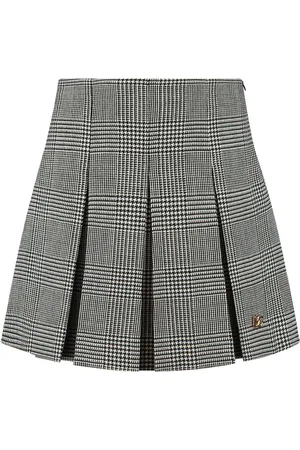 Dolce & Gabbana Falda corta con motivo pied de poule