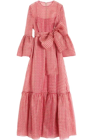 VALENTINO GARAVANI Vestido largo con motivo pied de poule