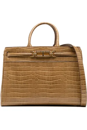 Tom Ford Tote con efecto de piel de cocodrilo