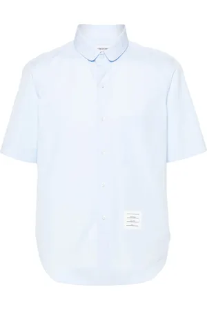 Thom Browne Camisa de popelina manga corta