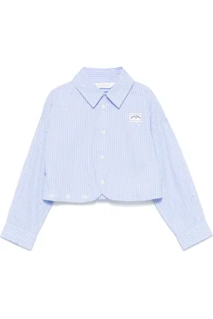 Palm Angels Camisa con detalles de strass