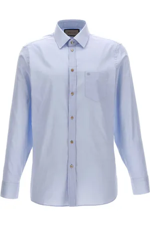 Gucci Camisa con bordado Double G