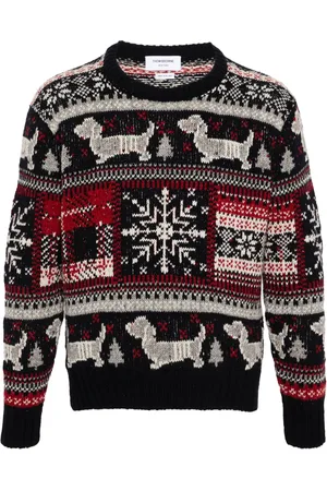 Thom Browne Suéter de tejido Fair Isle en intarsia