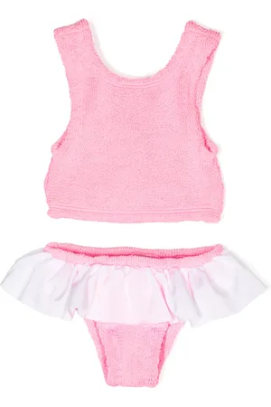 Hunza G Bikini texturizado de tejido seersucker