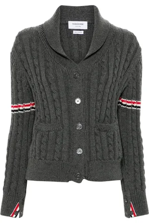 Thom Browne Cárdigan con rayas RWB