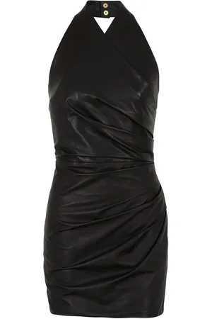 Balmain Vestido corto con diseño drapeado