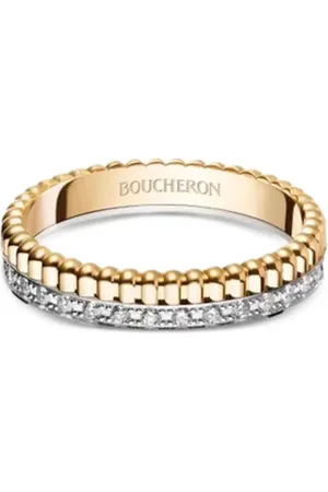 Boucheron Anillo de boda Quatre Radiant en oro amarillo de 18kt con diamantes