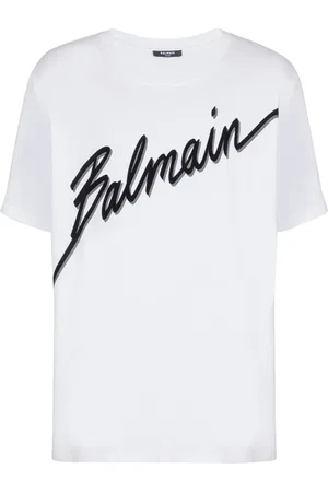 Balmain Playera con logo estampado