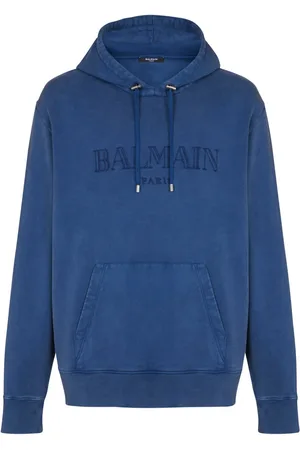Balmain Hoodie con logo bordado