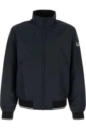 EA7 Chamarra con logo estampado