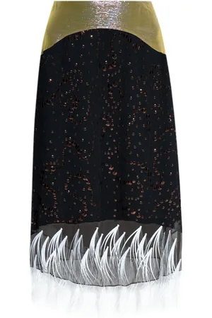 Tory Burch Falda midi con detalles