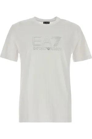EA7 Playera con logo de goma